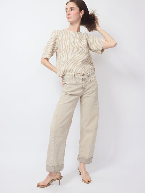 Selena Crop Cuffed, Desert Sands