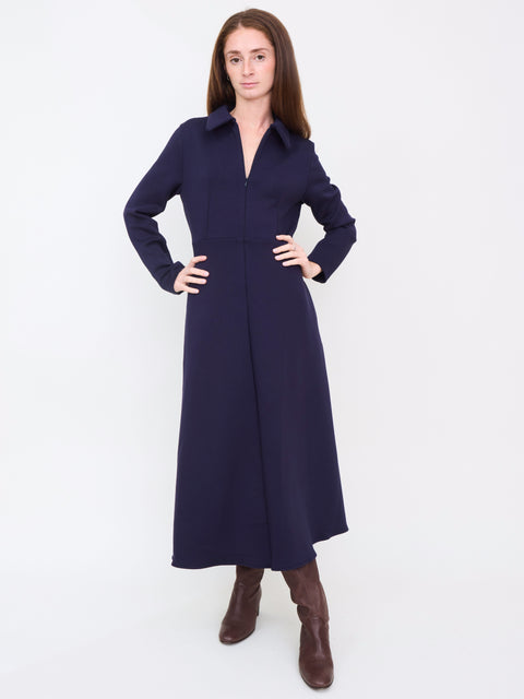 Flared Dress, paris blue