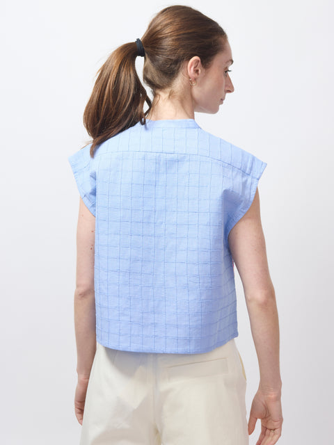 Gaia Top, bleu chine