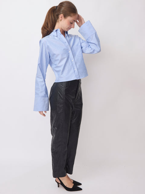 Monty Shirt in Spanish Oxford, Banker Blue