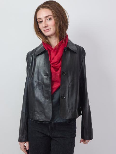 Whisper Cashmere Poet Square, red