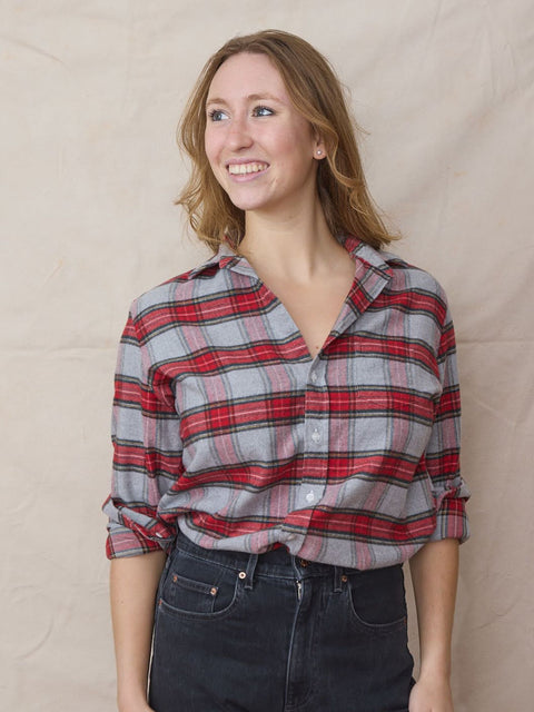 Eileen, Washed Red Plaid