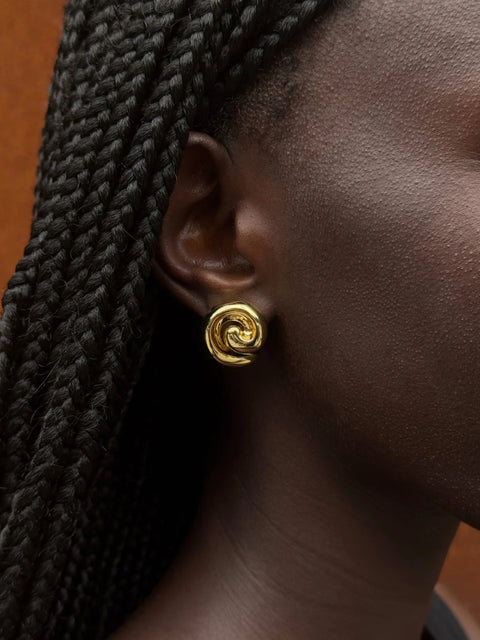 Gio Earrings, Gold