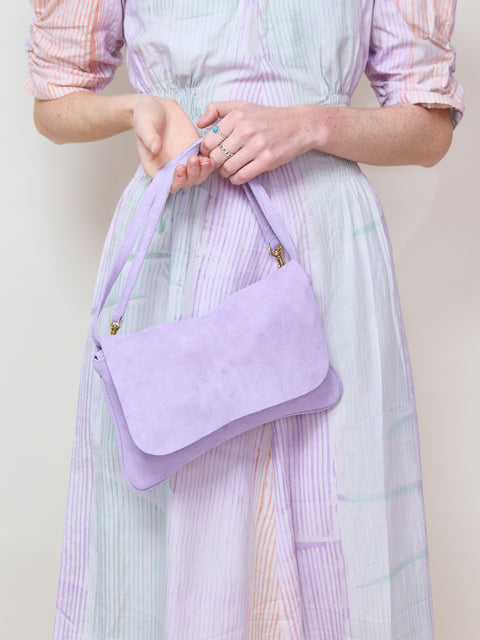 Cecilia, lavender suede