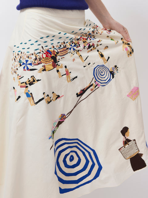 Corfou Skirt, Natural Riviera