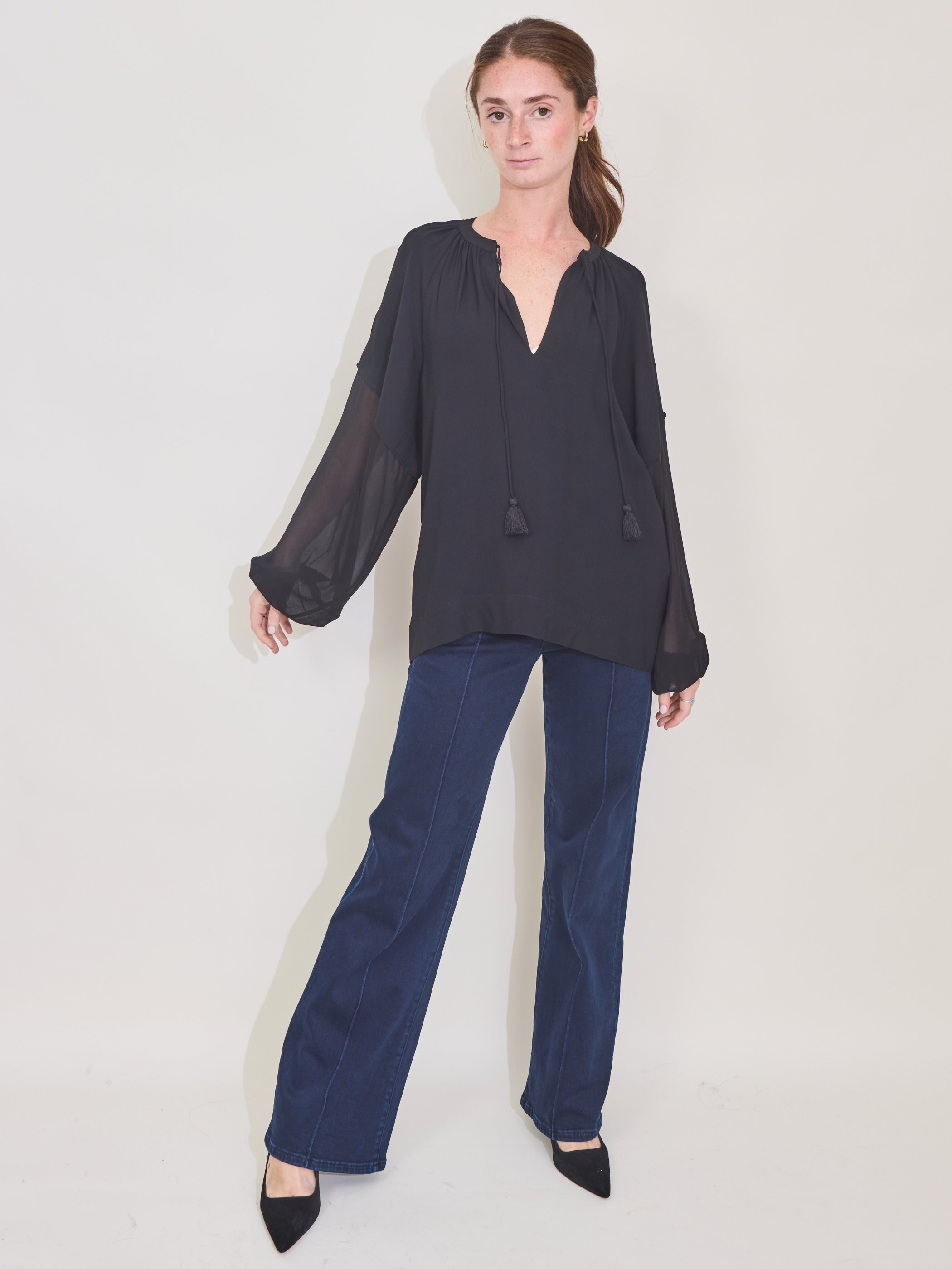 Dylan Blouse, black – teaandoranges