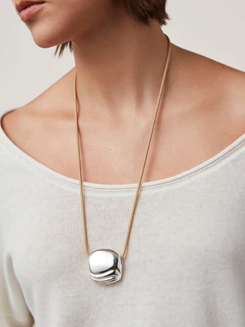 Rue Rope Necklace, Silver