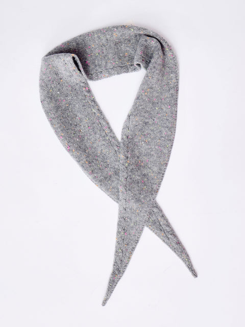 Mini Scarf, Grey Confetti