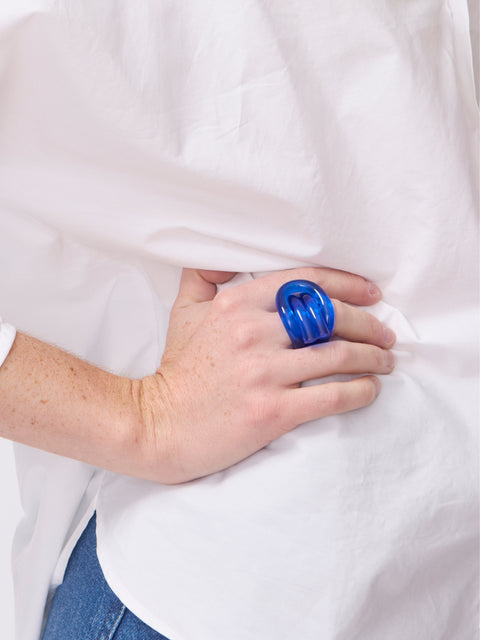 Belt Ring, Dark Blue