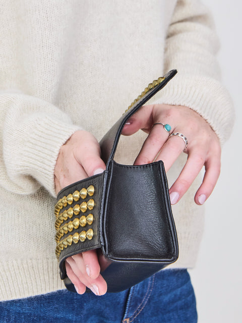 Cami Tosca Clutch, black/brass