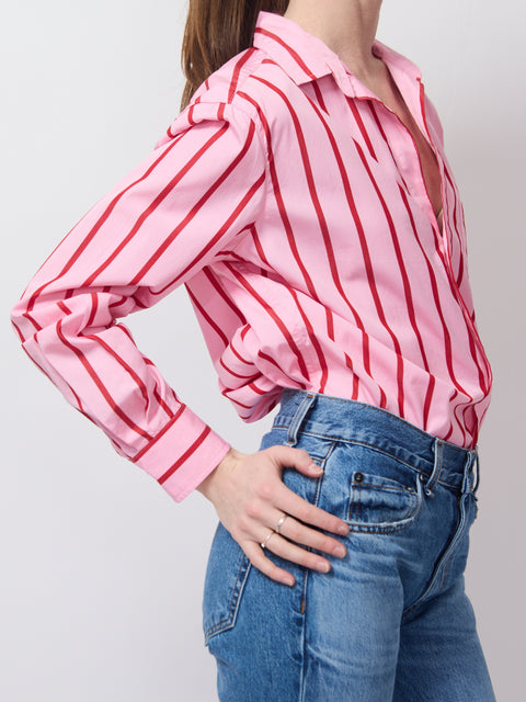 Eileen, pink red stripe