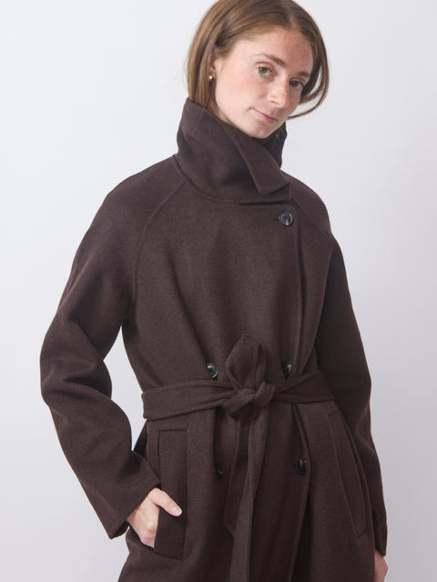 Sahanne Coat, Black Coffee