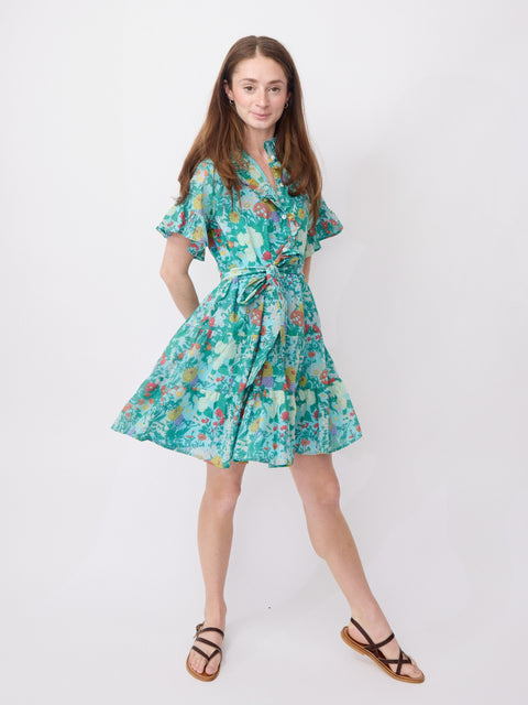 Violetta Dress, Swedish Garden teaandoranges Violetta Dress, Swedish Garden teaandoranges