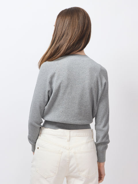 Dainty Cardigan, Heather Grey