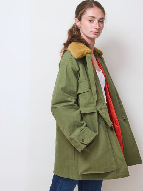 Quilted Liner Parka, Army