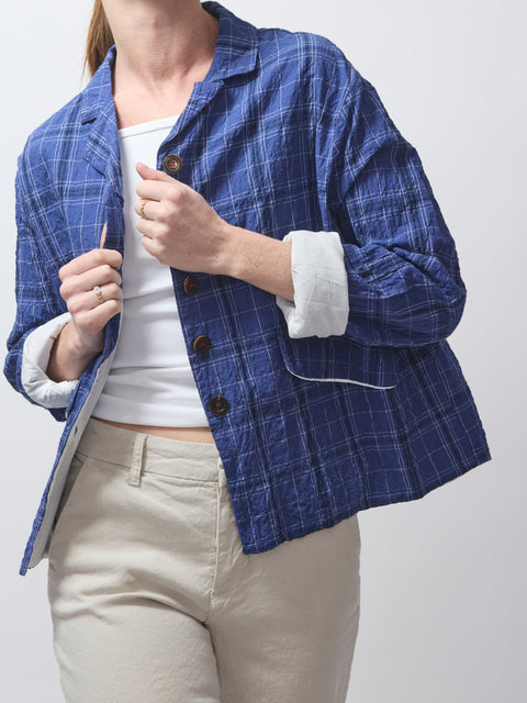 Jacket Juliana, blue check