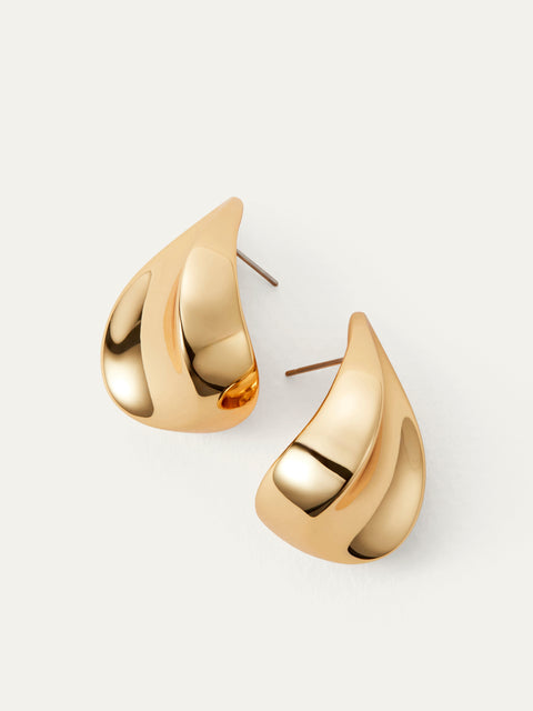Small Margaux Puffs, High Polish Gold