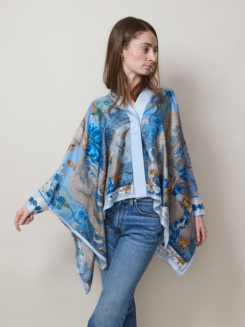 London Bridge, Silk Scarf Blouse, powder/frost