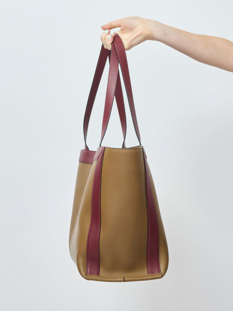 Ida Tote Medium, Cabana/Bordeaux