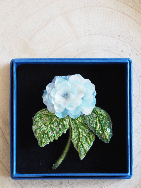 Blooming Hydrangea Brooch