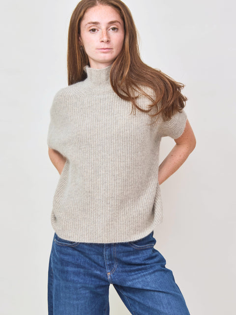 Wool Fox Vest, beige