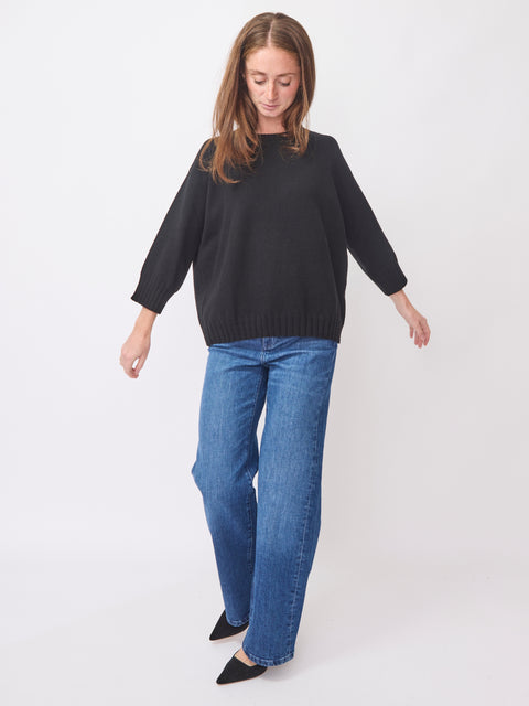 Bracelet Sleeve Pullover, Black