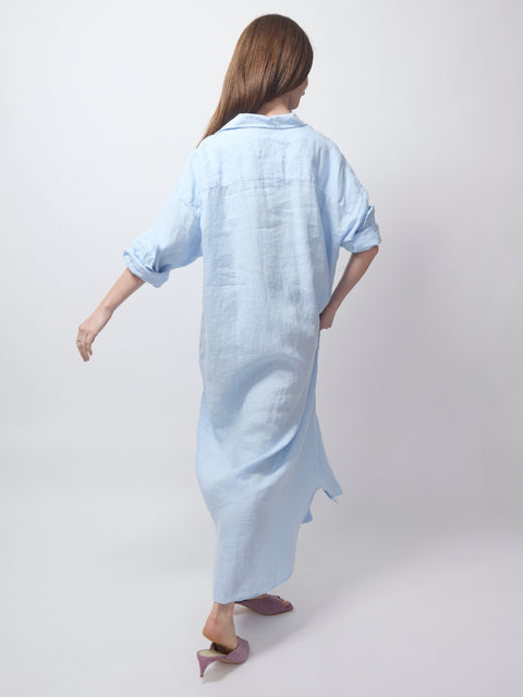 Megan, French Blue Linen