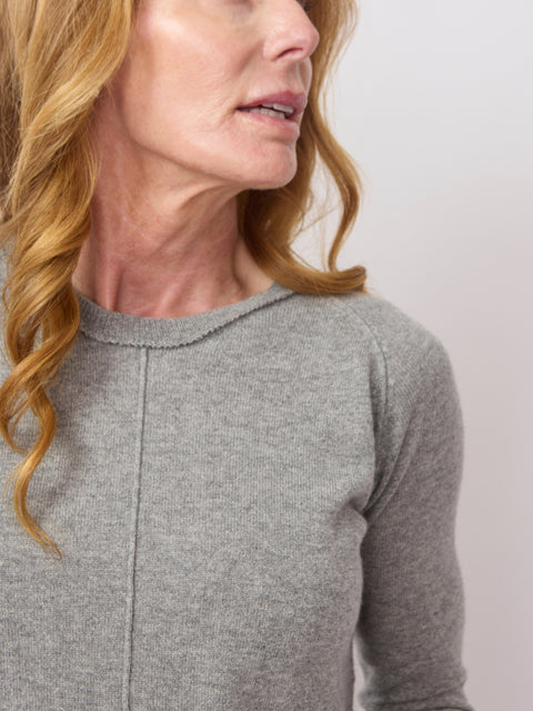 Round Neck Pullover, Grey