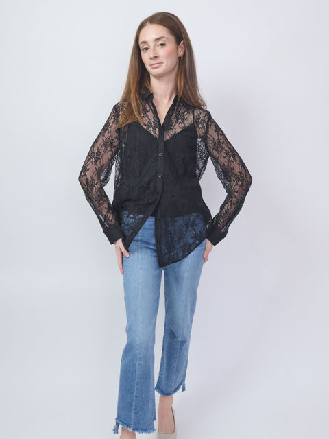 Alva Button Up, Black