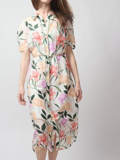 Cecile Dress, jardin ivory