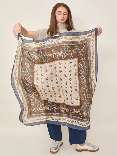 Roseraie Foulard No. 796, Slate Grey