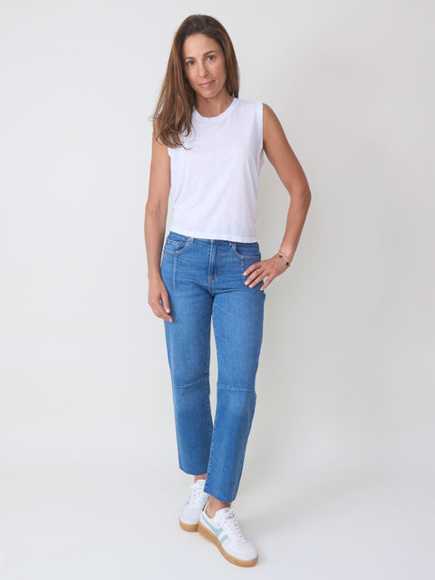 Pixie Ankle Fray, Bohemian Blue