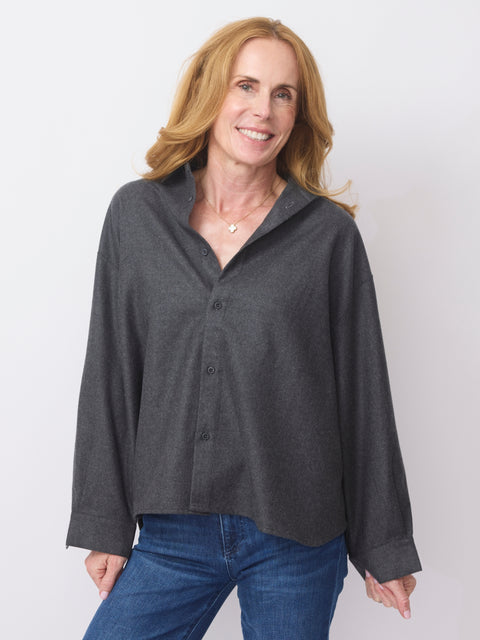 Camicia Quadra Top, Ferro
