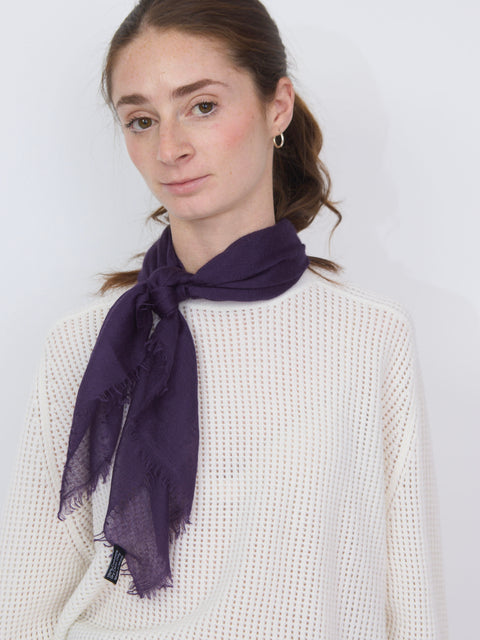 Cashmere Whisper Neckerchief, Plum