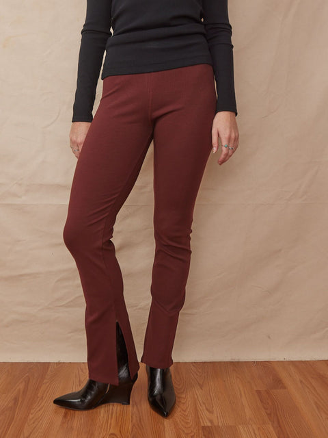 Juniper Slit Leggings, truffle