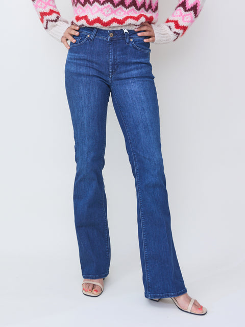Vic Flare, dark blue ring stretch