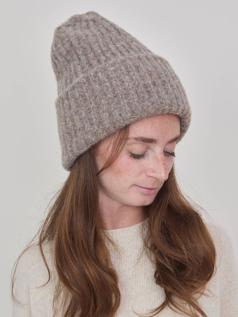 Giles Alpaca Hat, oatmeal