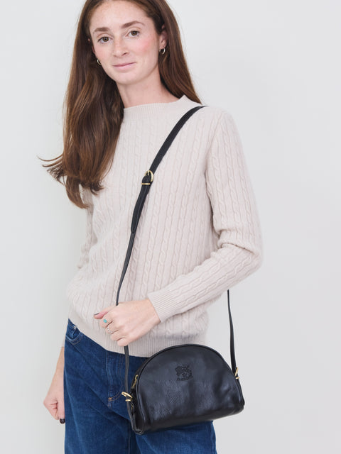 Half-Moon Crossbody, Black