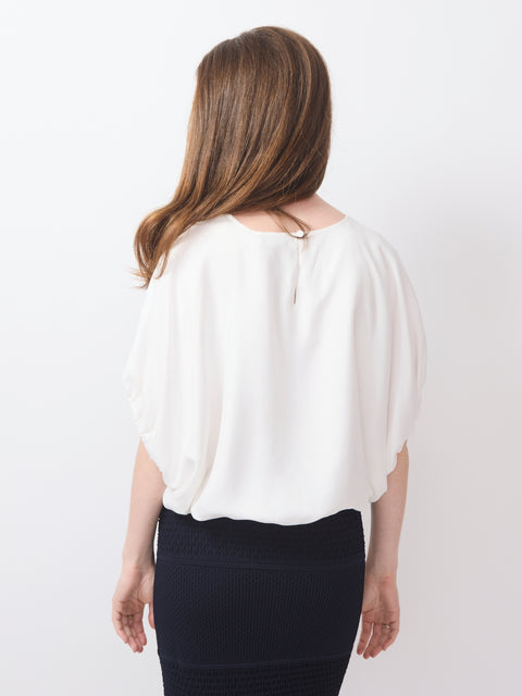 Bubble Blouse, white