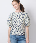 Lino Top, Yayoi white & black