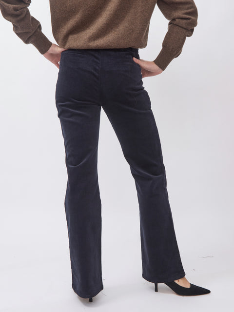 Charle Flare Trouser, Navy