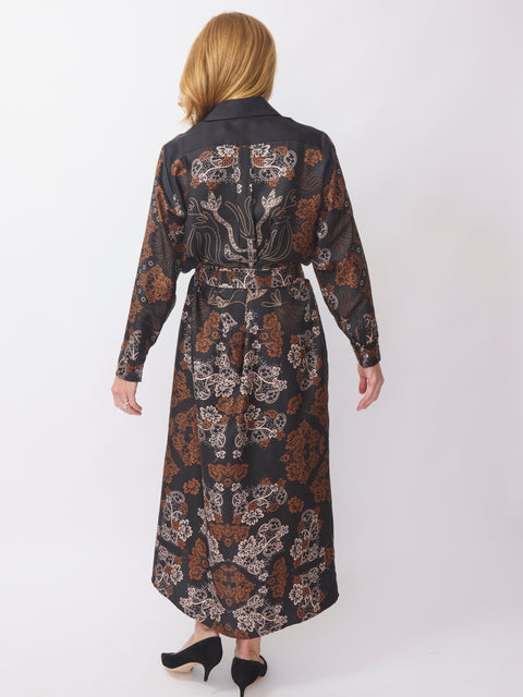 Aloe Dress, Brown/Black