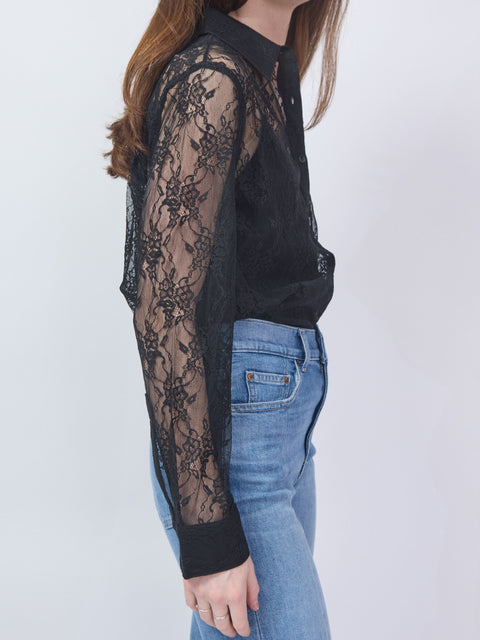 Alva Button Up, Black