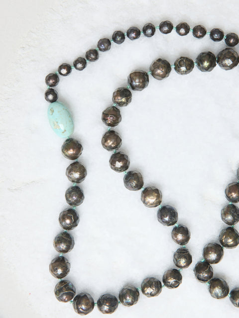 Patina Pearl Amazonite Necklace