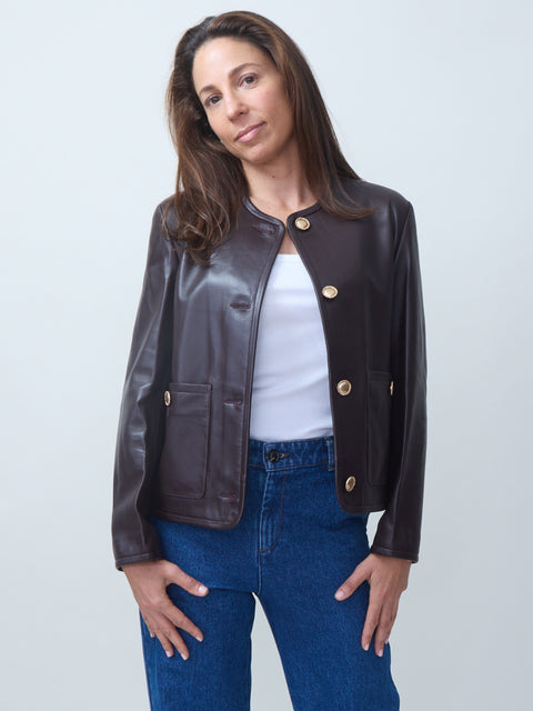 Sogno Lamb Jacket, Shiraz