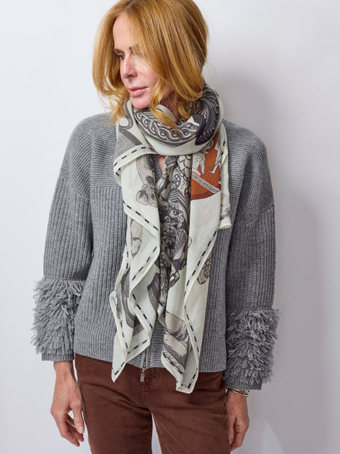 Archives Scarf, Blanc