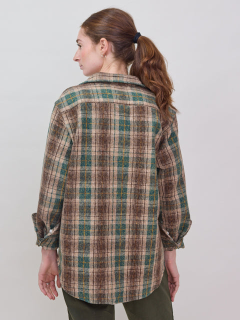Eileen, brown/green/sand plaid