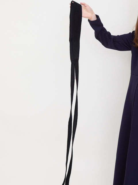 Wrap Belt, Black Suede