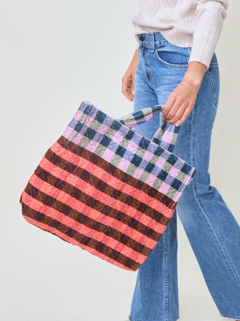 Plaid Tote