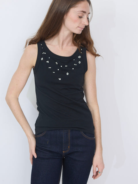 Joline, black rhinestones